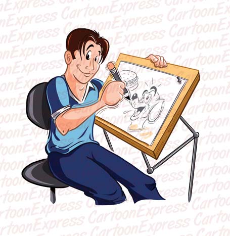 cartoonist animator drawing